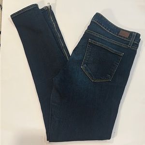 Women’s Paige Jeans size 31 skinny ankle leg zipper jeans